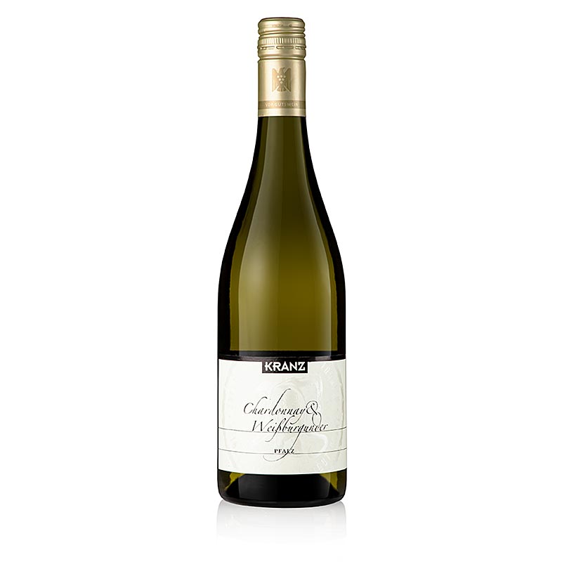 2022er Chardonnay & Weißburgunder, trocken, 12,5 % vol., Kranz, BIO, 750 ml