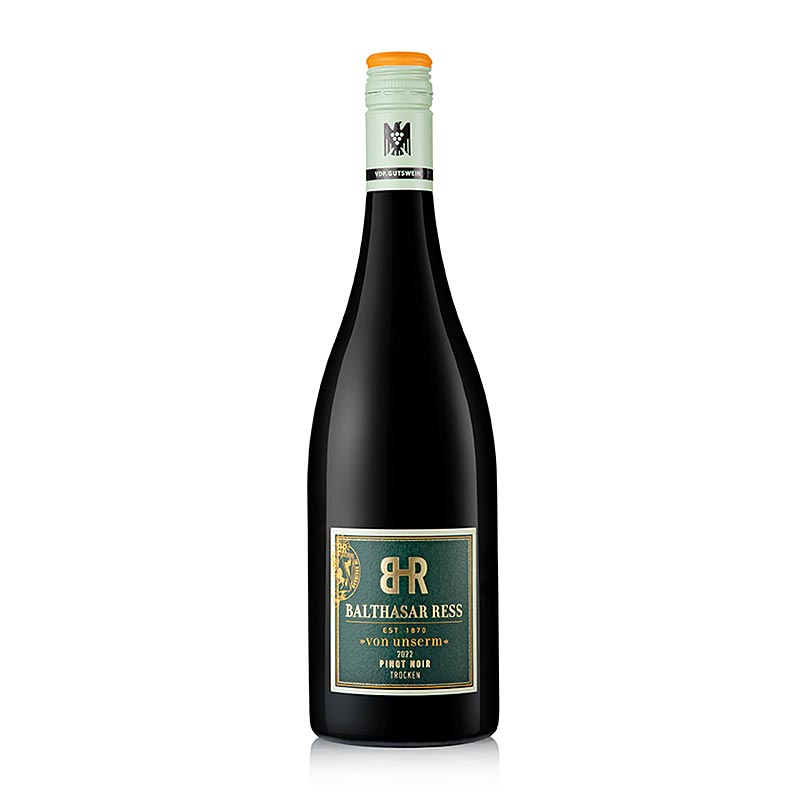 2022er "Von Unserm Pinot Noir", trocken, 13 % vol., Balthasar Ress, BIO, 750 ml