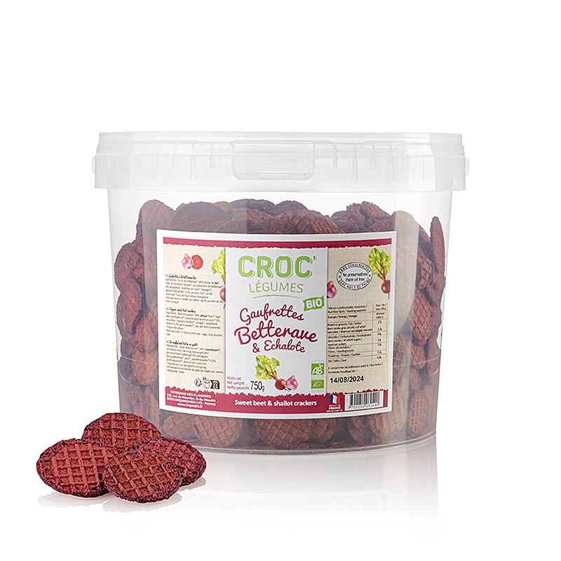 Barsnack - Croc Légumes, franz. Mini-Waffeln mit Rote Bete & Schalotten, BIO, 750 g