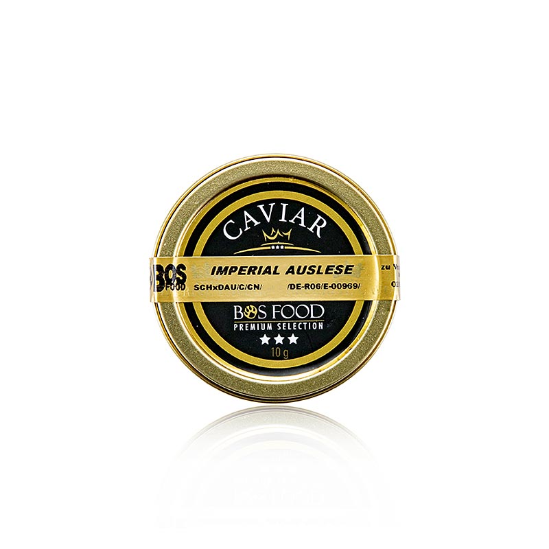 Imperial Auslese Kaviar, Kreuzung Amur x Kaluga Stör (schrenckii x dau), China, 10 g