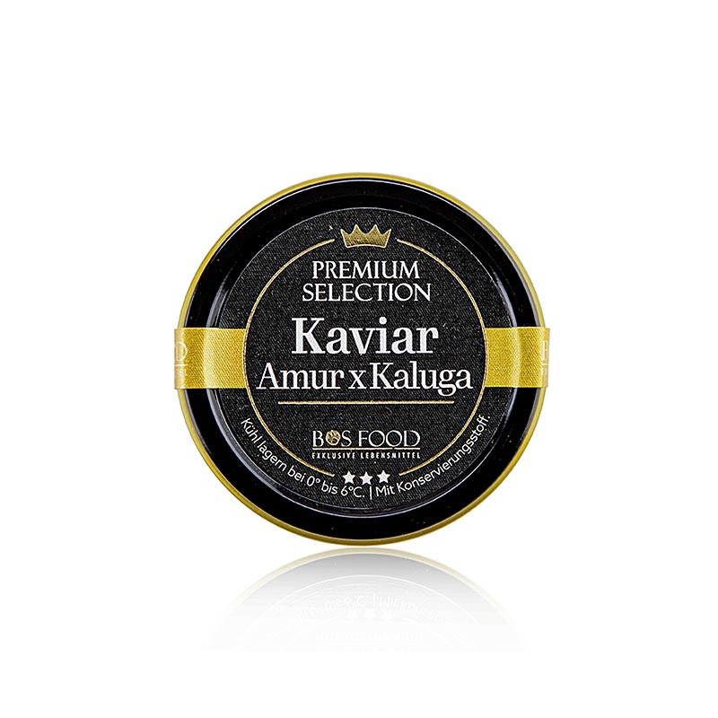 Imperial Auslese Kaviar, Kreuzung Amur x Kaluga Stör (schrenckii x dau), China, 10 g