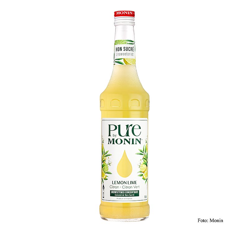 Monin PURE - Lemon Lime (Zitrone - Limette), ungesüsst, 1:25, 700 ml