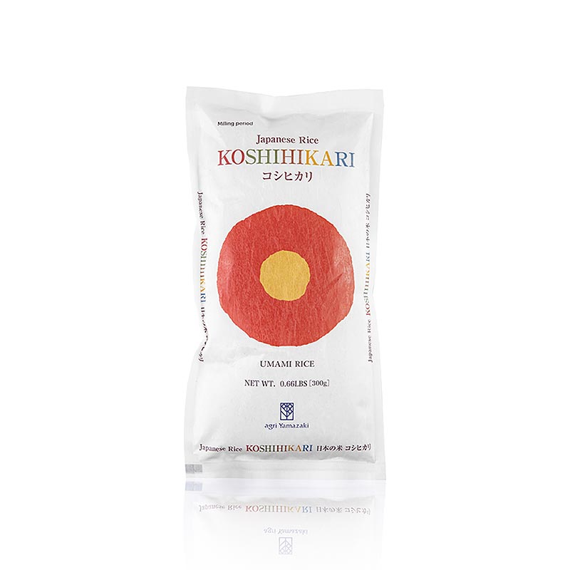Koshihikari Umami Reis, Rundkorn Sushi Reis, Agri Yamazaki, 300 g