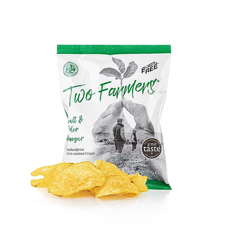 Two Farmers - Kartoffelchips "Salt & Cider Vinegar", 40 g