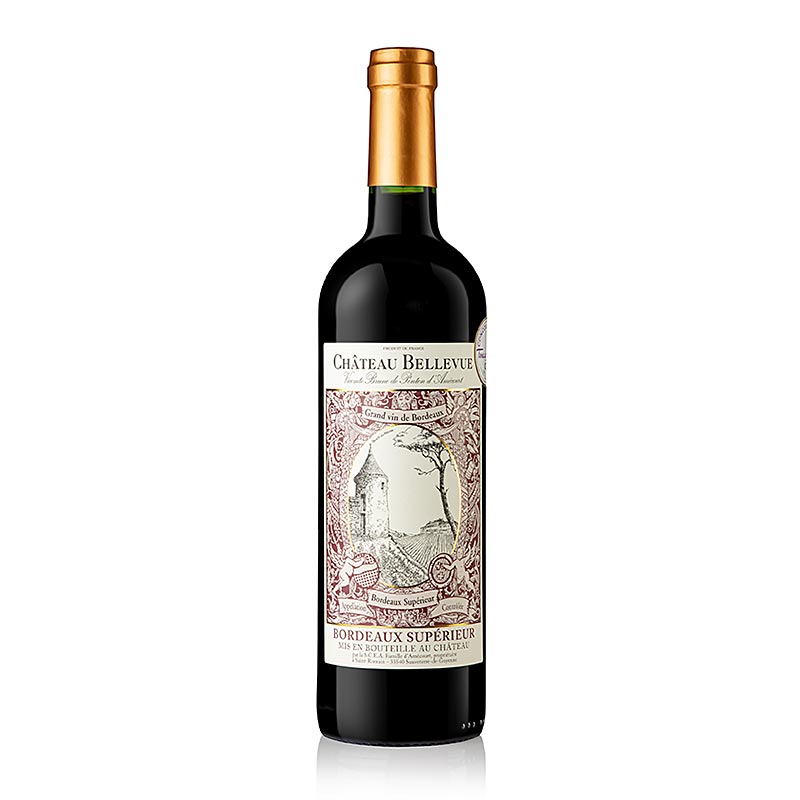 Chateau Bellevue 2022er trocken Rotwein Bordeaux Superieur AOC, 750 ml