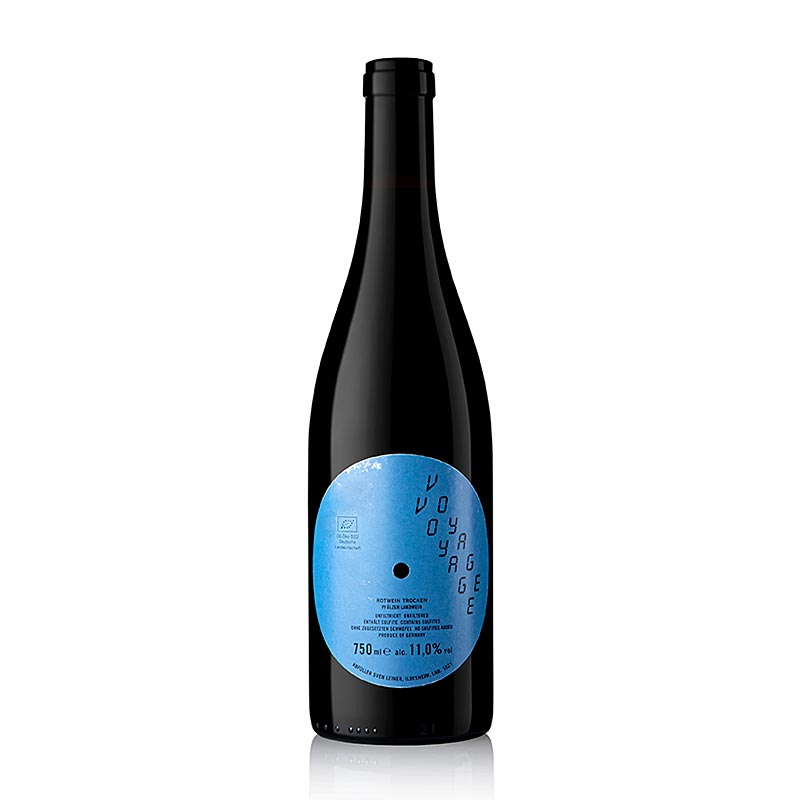 2021er "Voyage Voyage" Landwein Rotweincuvee, trocken, 11 % vol., Leiner, BIO, 750 ml