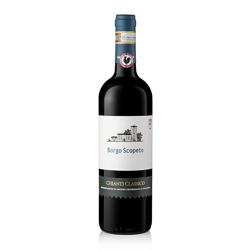2022er Chianti Classico Rotwein DOCG, trocken, 13,5 % vol., Borgo Scopeto, 750 ml