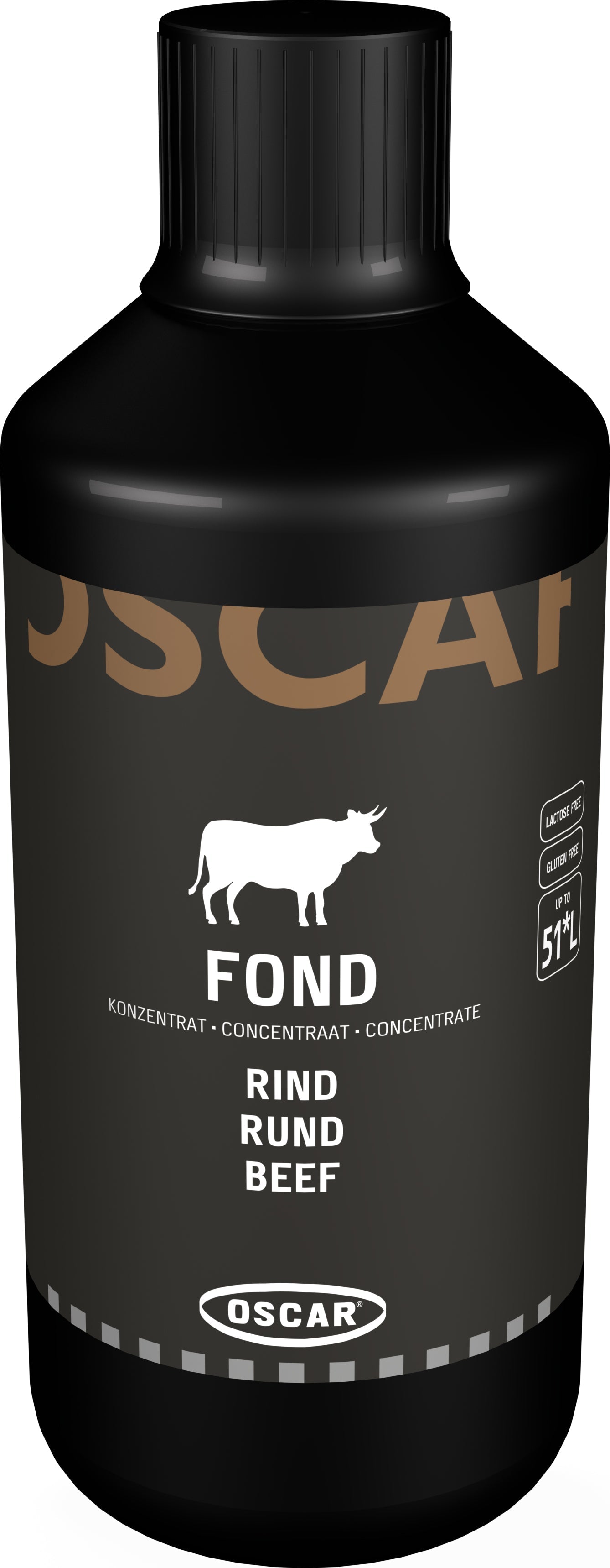 OSCAR® Rinderfond-Konzentrat glutenfrei, 1-Liter-Flasche, ergibt ca. 51 Liter