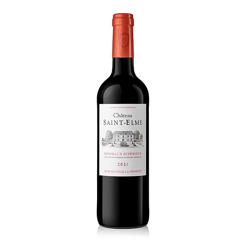 Chateau Saint-Elme 2021er Rotwein, trocken, 123 % vol., AOC Bordeaux Superieur, 750 ml