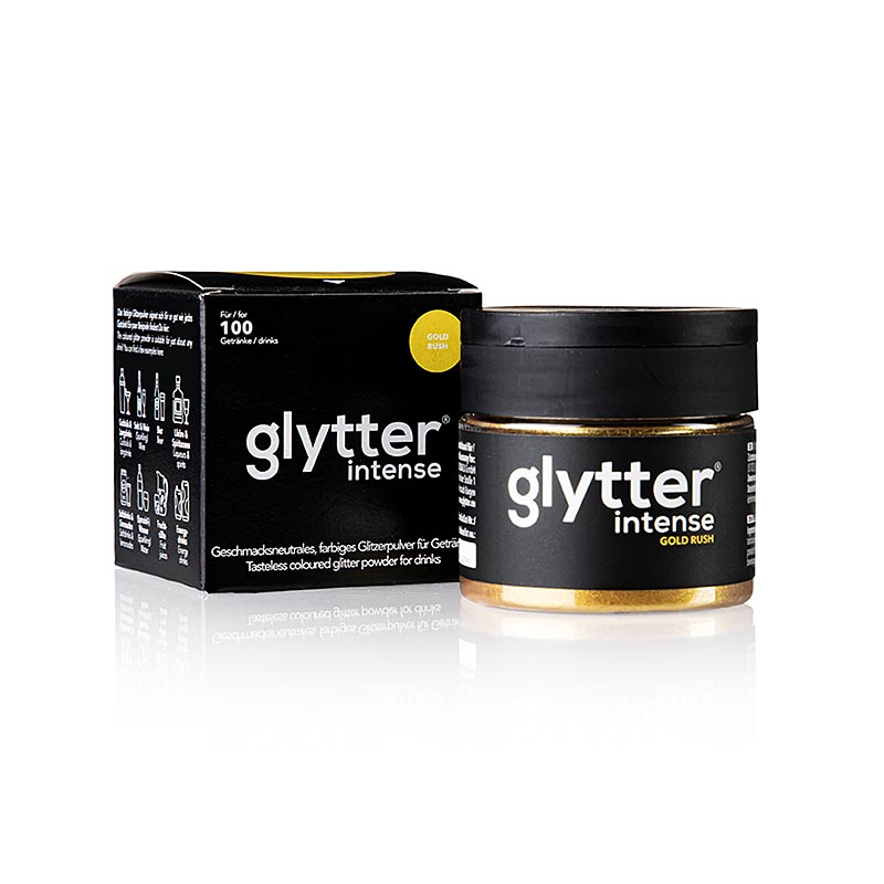 glytter "intense Gold Rush", Lebensmittelglitzerpuder, 10 g