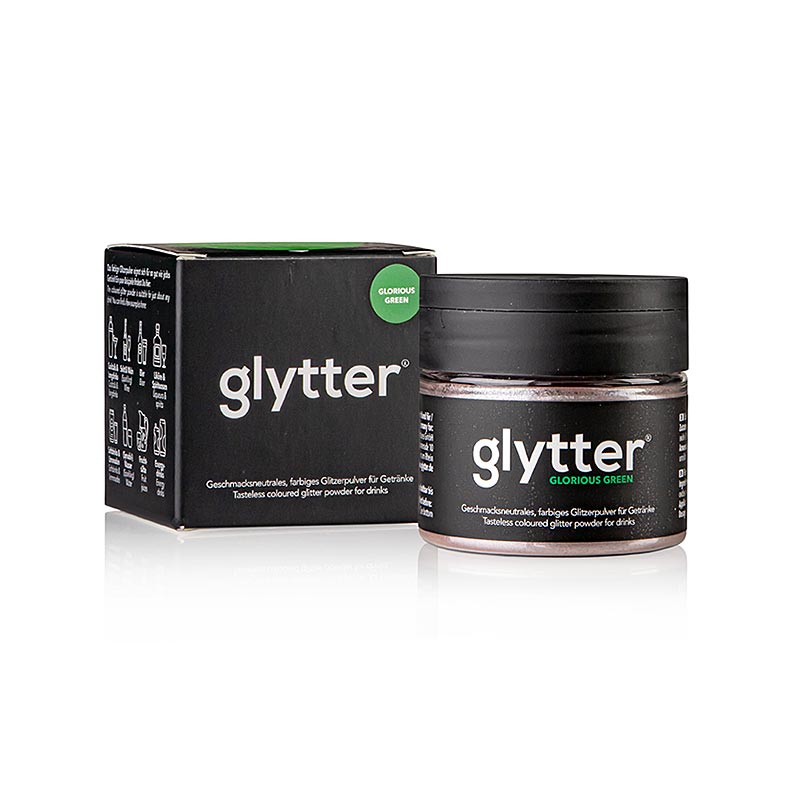 glytter "Glorious Green", Lebensmittelglitzerpuder, (Grün), 10 g