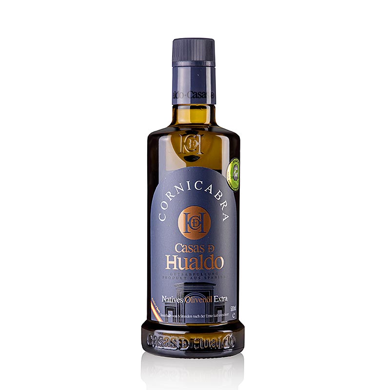 Natives Olivenöl Extra Casas D Hualdo, 100% CORNICABRA, Spanien, 500 ml