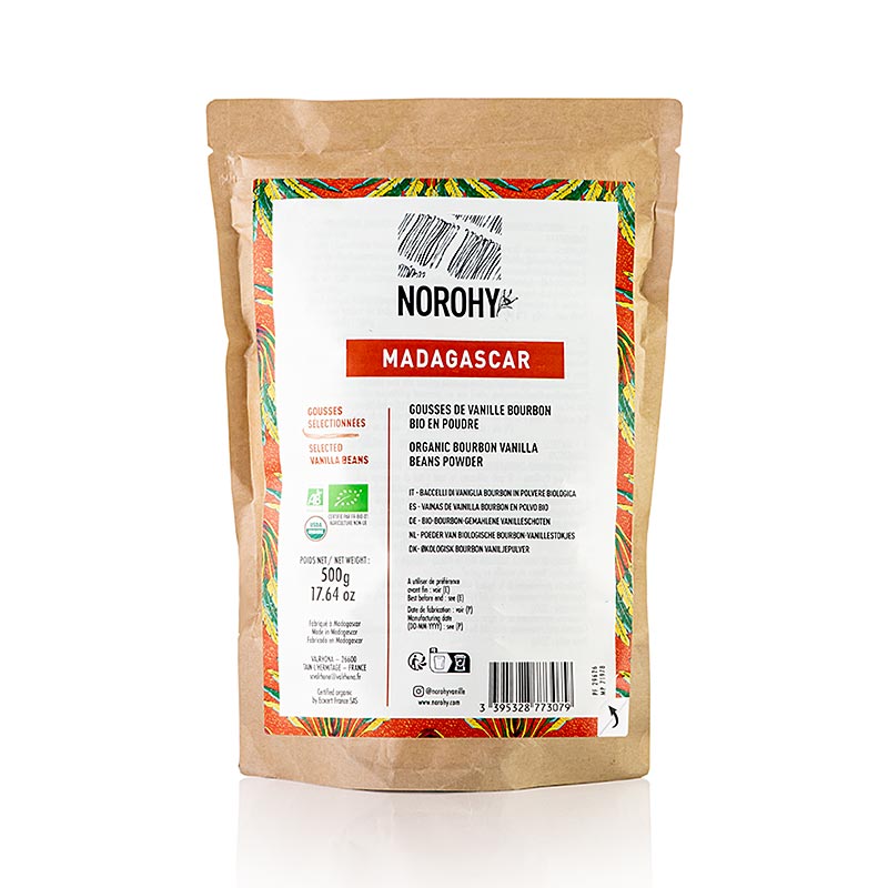 Valrhona - Norohy - Vanilleschotenpulver aus Madagaskar, BIO, 500 g
