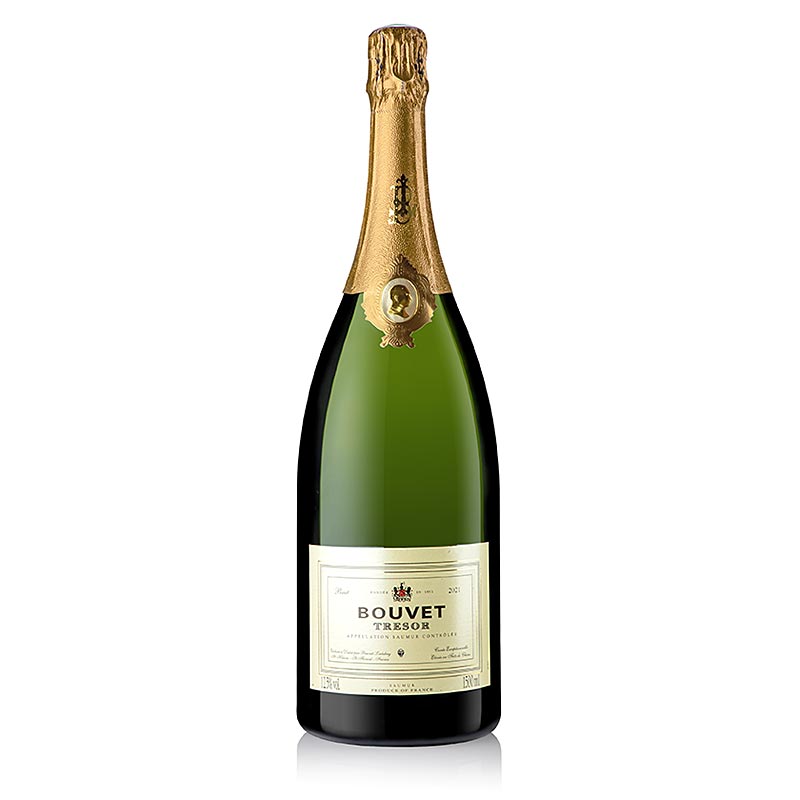 2021er "Tresor Blanc AC", Cremant de Loire, brut, 12,5 % vol., Bouvet, Magnum, 1,5 l