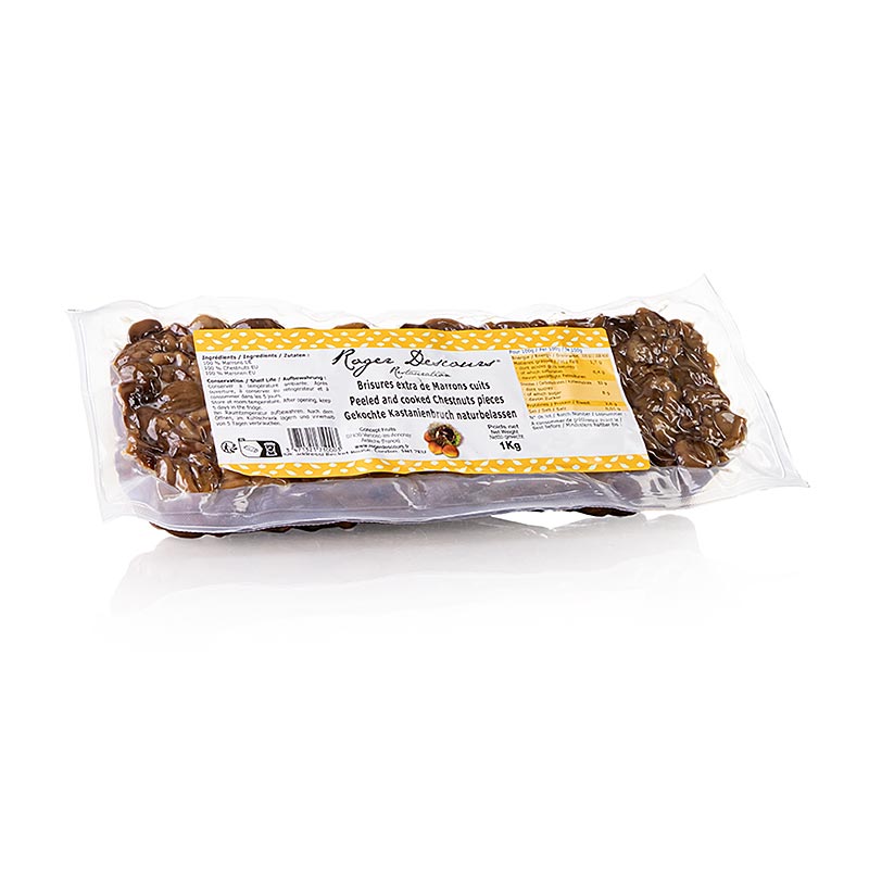 Roger Descours Maronen, BRUCH, geschält, gekocht, vakuumiert, 1 kg