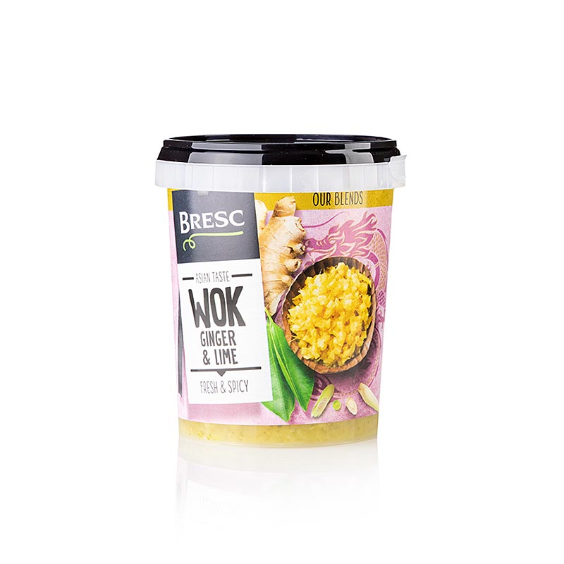 WOK - Ginger & Lime, Ingwerpüree mit Limettenblatt, Bresc, 450 g