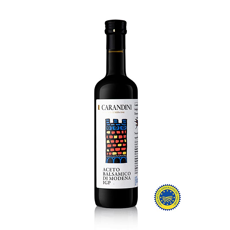 Carandini Aceto Balsamico Modena g.g.A., 6 Monate, "Classico" (bunte Burg, ehemals Ducale), 500 ml
