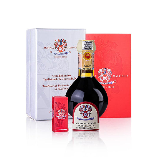 Malpighi - Aceto Balsamico Tradizionale di Modena DOP, Affinato, 12 Jahre, Geschenkbox, Mal