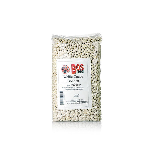 Bohnen, Cocobeans, weiß und sehr klein, getrocknet, 1 kg