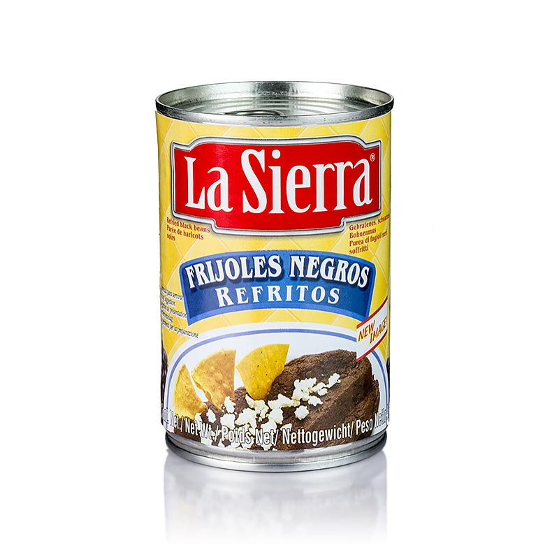 Refried Beans, schwarzes Bohnenmus/ Bohnenpaste, gewürzt, 430 g