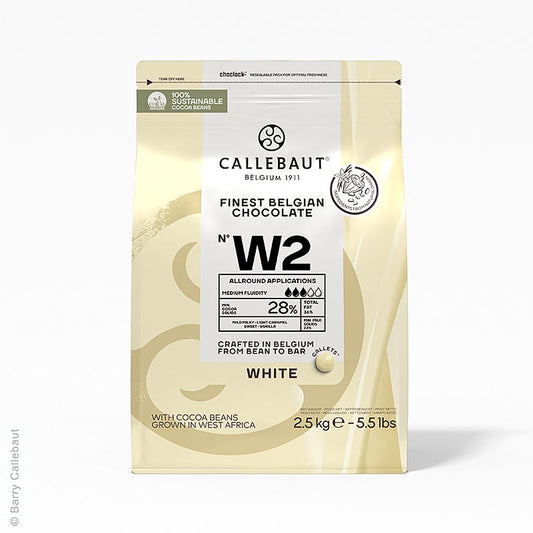 Weisse Schokolade, Callets, 28% Kakaobutter, 22% Milch, 2,5 kg
