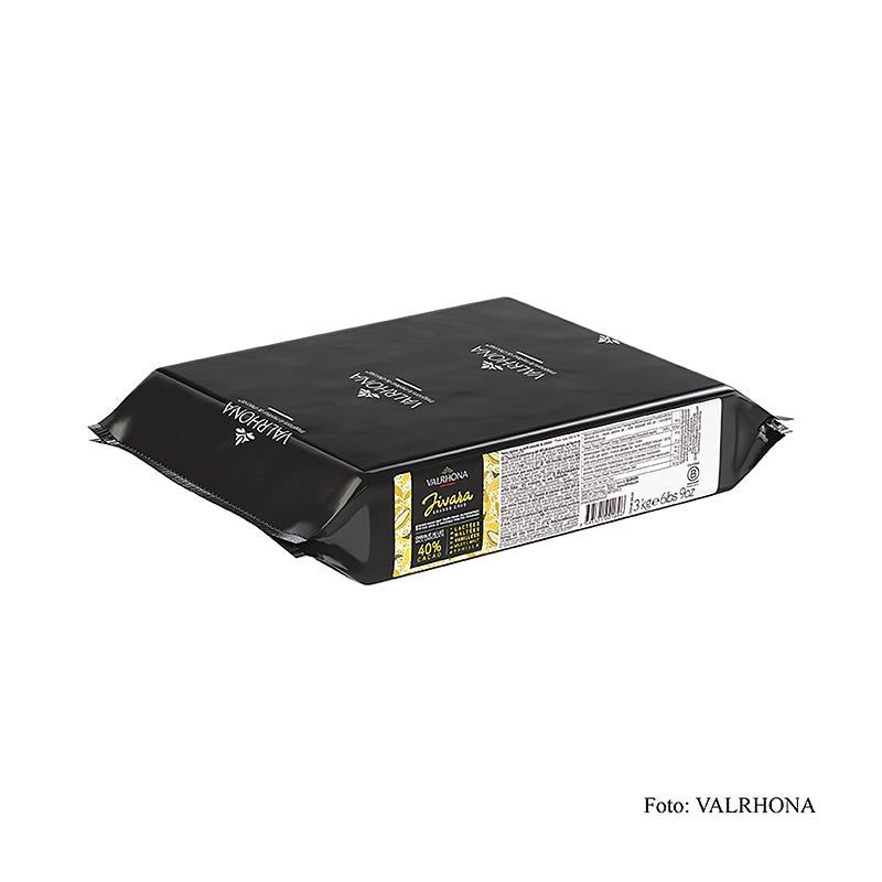 Valrhona Jivara Lactée "Grand Cru", Vollmilch Couverture, Block, 40% Kakao, 3 kg