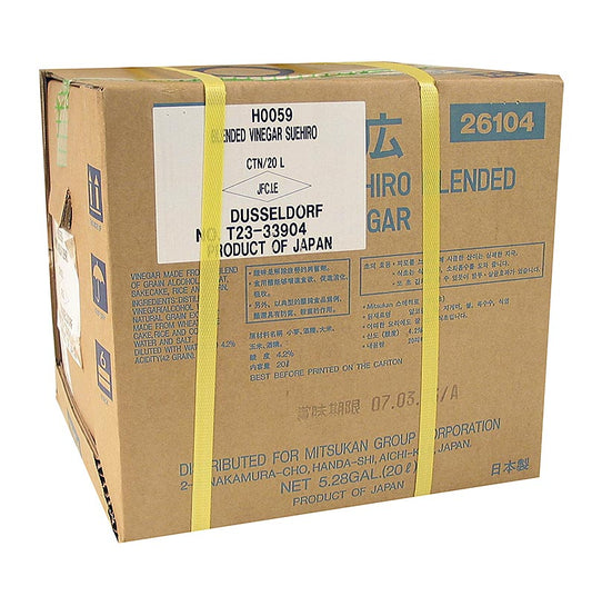 Sushi Reiswein-Weizenessig, Suehiro, mit Salz, Mizkan, 20 l