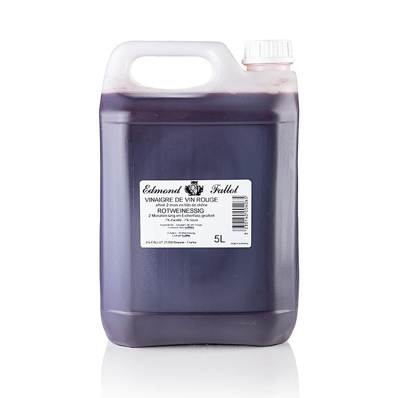 Alter Rotwein-Essig, Fallot, 5 L