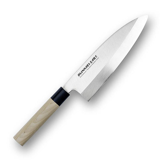 Global Bunmei 1801-195 Deba Messer, Honoki Holzgriff, 19,5 cm, 1 St