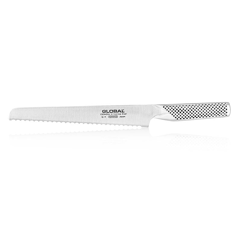 Global G-9 Brotmesser, für alles mit Kruste, 22 cm, 1 St