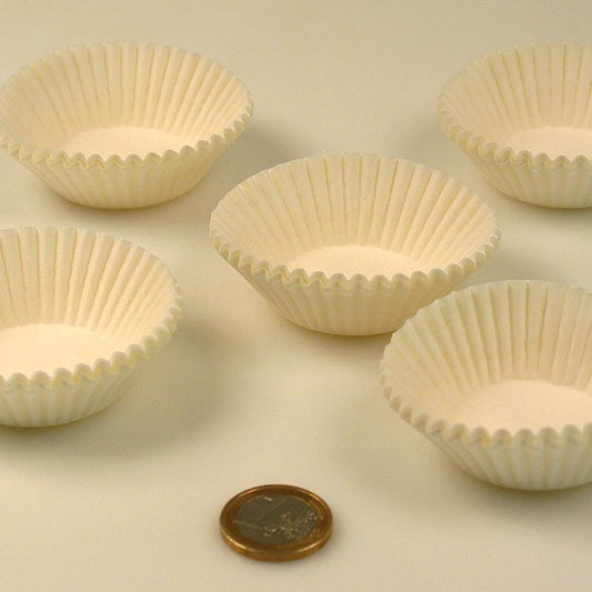 Papier Kapseln, weiss, ø 41/50 mm, 22 mm hoch, 1.000 St