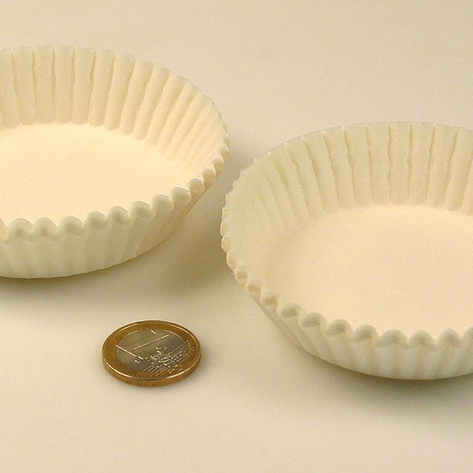 Papier Kapseln, weiss, ø 70/77 mm, 20 mm hoch, 1.000 St