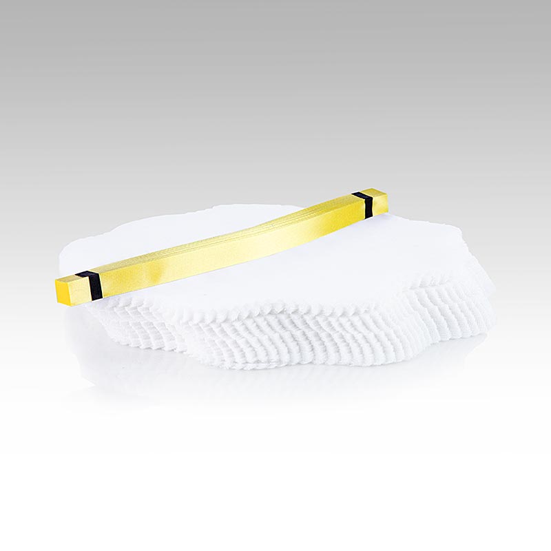 The Original Lemon Wraps - Zitronenserviertuch, weiß, mit gelber Krawatte, 100 S