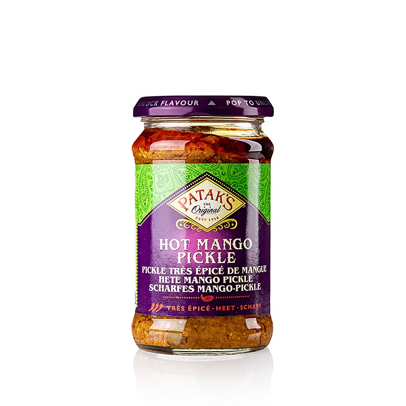 Mango Pickle, hot/ scharf, pastös, Patak´s, 283 g