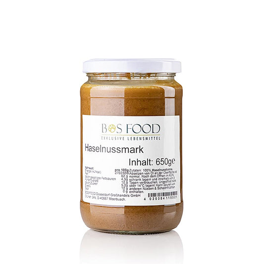 CHEF FOOD Haselnuss-Mark, 100% Mark ohne Zusatzstoffe, 650 g
