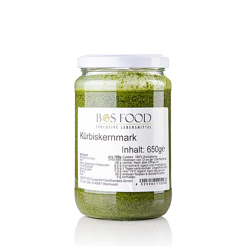 CHEF FOOD Kürbiskern-Mark, 100% Mark ohne Zusatzstoffe, 650 g