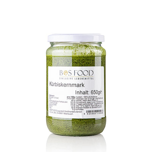 CHEF FOOD Kürbiskern-Mark, 100% Mark ohne Zusatzstoffe, 650 g