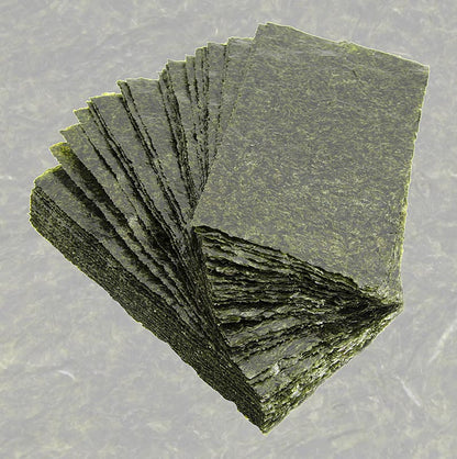 Yakinori halbe Größe, getrocknete Algenblätter, geröstet, Gold, 125 g, 100 Blatt
