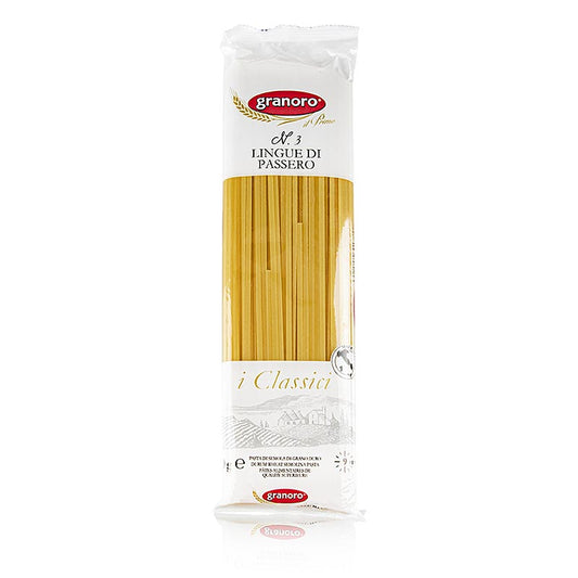 Granoro Lingue di Passero, Bandnudel, 3 mm, No.3, 500 g