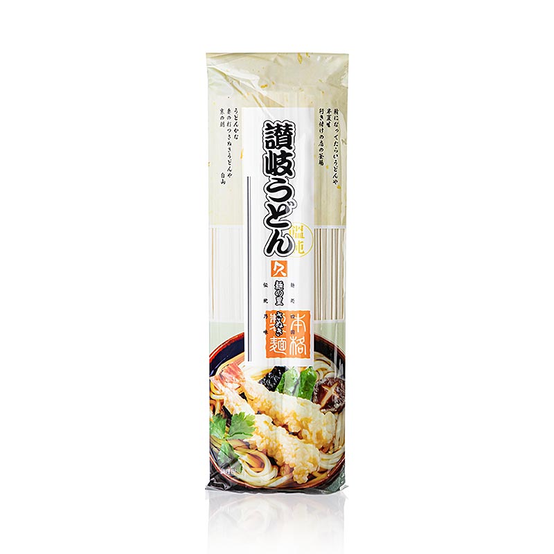 Udon - Weizennudeln, hell, flach, 3 mm, ca. 24 cm lang, Kubota, 250 g