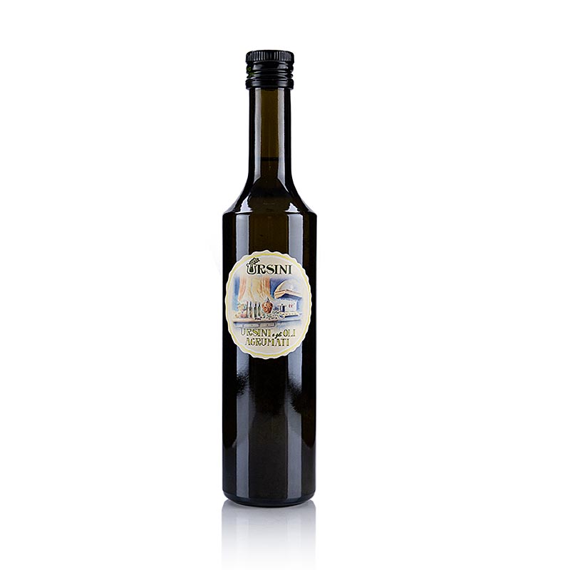 Natives Olivenöl Extra, Ursini mit Zitrone aromatisiert (agrumato al Limone)