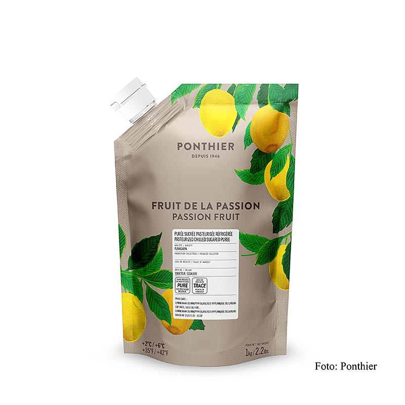 Ponthier Passionsfrucht/Maracujapüree, mit Zucker, 1 kg