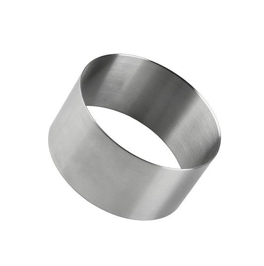 Edelstahlring-Ausstecher, glatt, ø 8cm, 4cm hoch, 1,3mm stark, 1 St