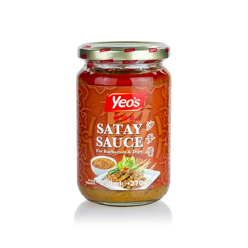 Satay Erdnuss-Sauce, für Sate-Spiesse, Yeo´s, 250 ml