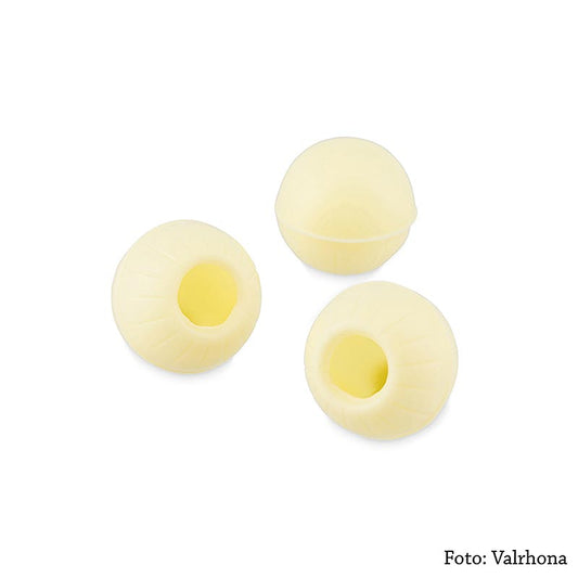 Trüffel-Hohlkugeln, weisse Schokolade, ø 25 mm, Valrhona, 1,3 kg, 504 St