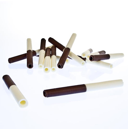 Schokozigaretten - "Duo Gaughin", Vollmilch/weisse Schokolade, 8,5 cm lang, 700 g, 140 St