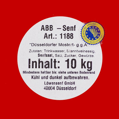 Düsseldorfer ABB-Senf - Das Original, mittelscharf, g.g.A., 9,39 l