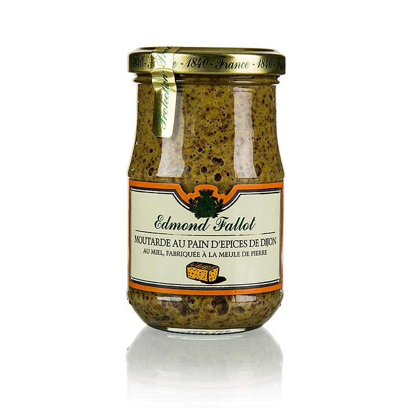 Fallot - Senf, grob, mit Gewürzbrot und Honig, 190 ml