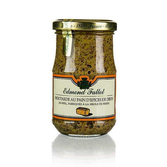 Fallot - Senf, grob, mit Gewürzbrot und Honig, 190 ml