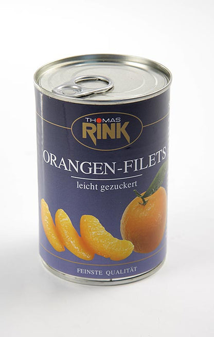 Jens Thiele - Orangen-Filets - kalibrierte Segmente, leicht gezuckert, 425 g